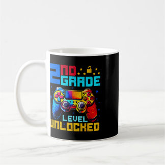 2nd Grade Level Unlocked Gamer First Day Of School Coffee Mug