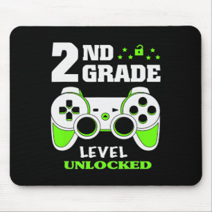 2nd Grade Level Unlocked Video Game Byck To School Mouse Mat