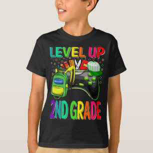 2nd Grade Level Up Back To School Unlocked  T-Shirt
