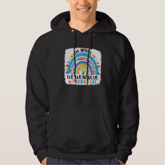 2Nd Grade Life In April We Wear Blue Autism Awaren Hoodie