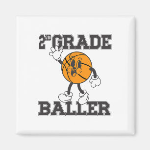 2nd Grade Ller Sketll Ck To School - Kids Sports Magnet