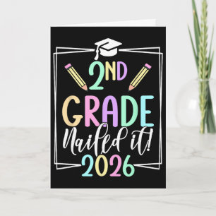 2nd Grade Nailed It 2026 Second Grade Graduation _ Card