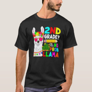 2nd Grade No Prob Llama Back To School First Day T-Shirt