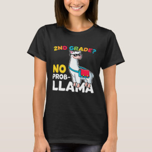 2nd Grade No Prob Llama Back To School Llama Alpa T-Shirt