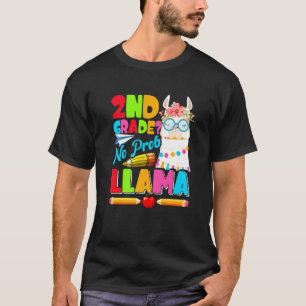 2nd Grade No Prob Llama First Day Back To School T-Shirt