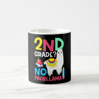 2nd Grade No Prob Llama Second Grade Teacher Humou Coffee Mug