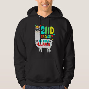 2nd Grade No Prob Llama Teacher Back To School Kid Hoodie