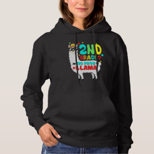 2nd Grade No Prob Llama Teacher Back To School Kid Hoodie