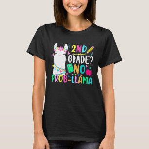 2nd Grade No Prob-Llama Teacher Student Back To Sc T-Shirt