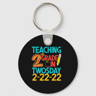 2nd Grade On Twosday 100 Days February 22nd 2022 Key Ring