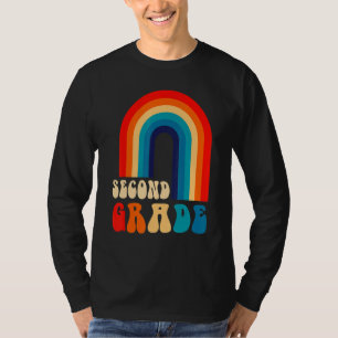 2nd Grade Rainbow Girl Boys Teacher Hello Second G T-Shirt
