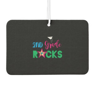 2nd Grade Rocks Car Air Freshener