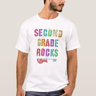 2Nd GRADE Rocks Student Teacher Rockstar Team Rock T-Shirt