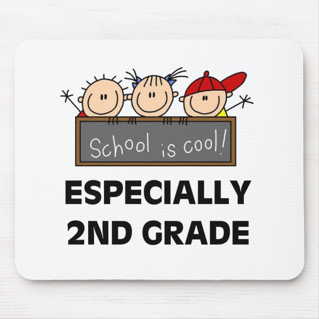 2nd Grade School is Cool Mouse Mat (Front)