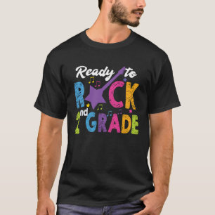 2nd Grade School Ready to Rock Second Back to Scho T-Shirt