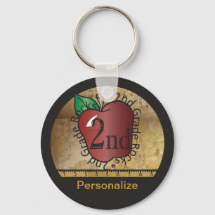 2nd Grade School Teacher Key Ring