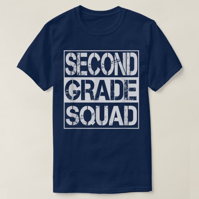 2nd Grade Squad  Back to school Second Grade  T-Shirt (Design Front)