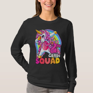 2nd Grade Squad Dabbing Unicorn Back To School Gir T-Shirt