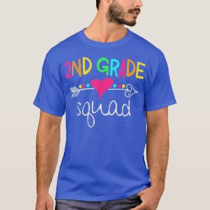 2nd Grade Squad Second Teacher Student Team Back T T-Shirt