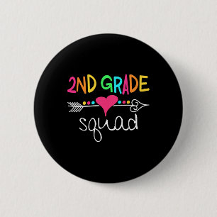 2nd Grade Squad Second Teacher Student Team Ck To 6 Cm Round Badge
