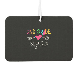 2nd Grade Squad T-shirt Car Air Freshener