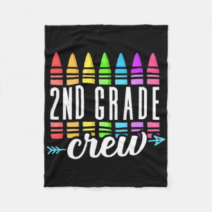 2nd Grade Squad Teacher Team Second Grade Rocks Ki Fleece Blanket