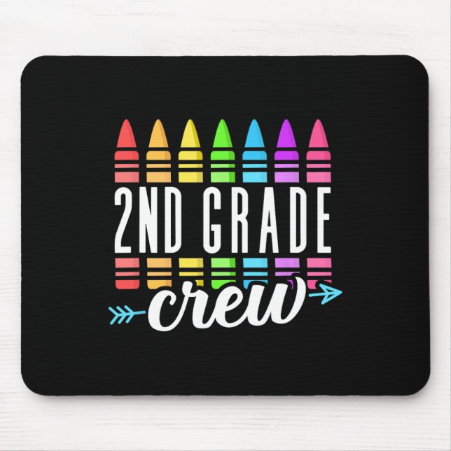 2nd Grade Squad Teacher Team Second Grade Rocks Ki Mouse Mat (Front)