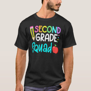 2nd Grade Squad Team Crew Back School Graduation T T-Shirt