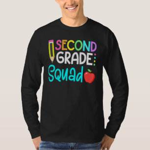 2nd Grade Squad Team Crew Back School Graduation T T-Shirt