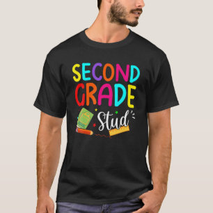 2Nd Grade Stud Student Back To School Boy Girl T-Shirt