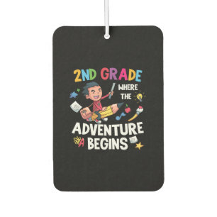 2nd Grade Teacher 2nd Grade Adventure Begins Car Air Freshener