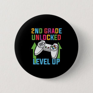 2nd Grade Teacher 2nd Grade Level Up 6 Cm Round Badge