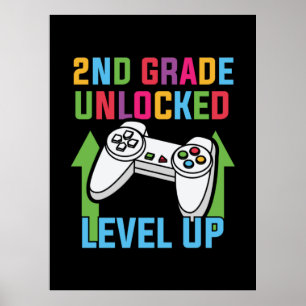 2nd Grade Teacher 2nd Grade Level Up Poster