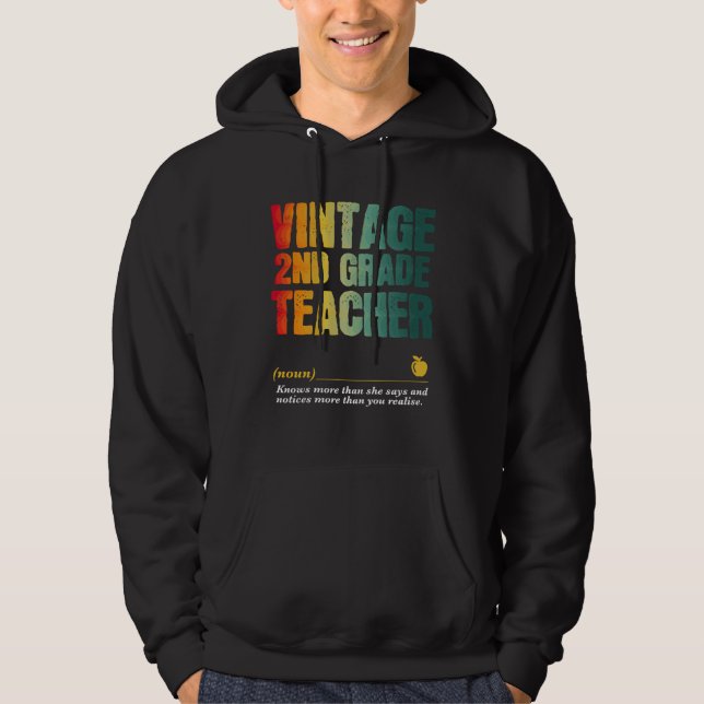 2nd Grade Teacher Appreciation Week Back to School Hoodie (Front)