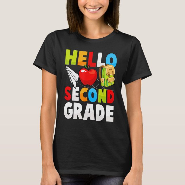 2nd grade teacher back to school for women kids st T-Shirt (Front)