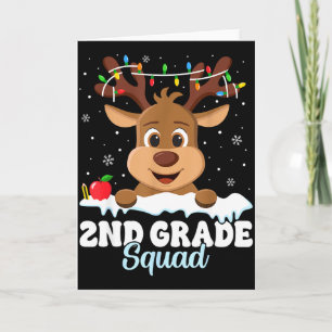 2nd Grade Teacher Christmas Second Grade Squad Rei Card