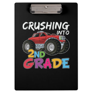 2nd Grade Teacher Crushing Into 2nd Grade Clipboard