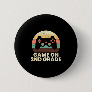 2nd Grade Teacher Game On 2nd Grade 6 Cm Round Badge