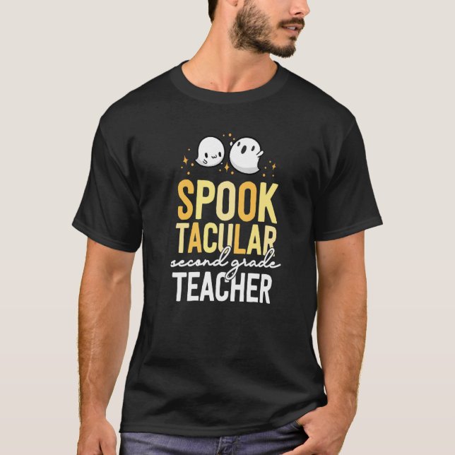 2nd Grade Teacher Halloween Matching School Second T-Shirt (Front)