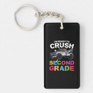 2nd Grade Teacher I Am Ready To Crush Second Grade Key Ring