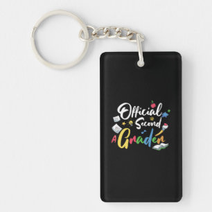 2nd Grade Teacher Official Second Grader Key Ring