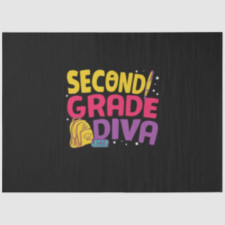 2nd Grade Teacher Second Grade Diva Tissue Paper