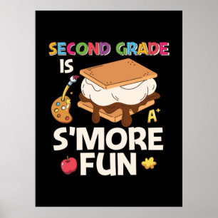 2nd Grade Teacher Second Grade Is More Fun Poster