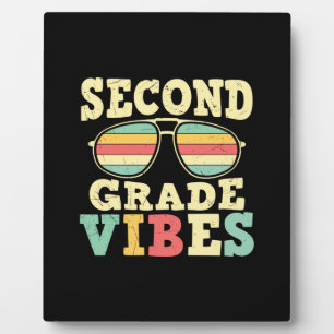 2nd Grade Teacher Second Grade Vibes Plaque