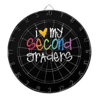 2nd Grade Teacher Shirts I Love My Second Graders Dartboard