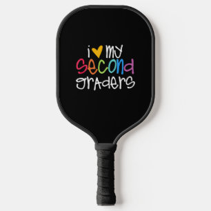2nd Grade Teacher Shirts I Love My Second Graders Pickleball Paddle