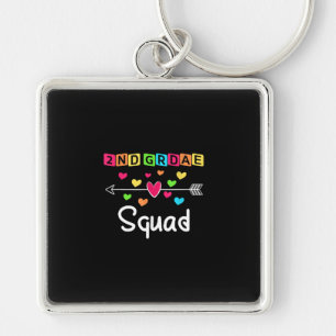 2nd grade Teacher Shirts School Team Second Grade Key Ring