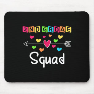 2nd grade Teacher Shirts School Team Second Grade Mouse Mat