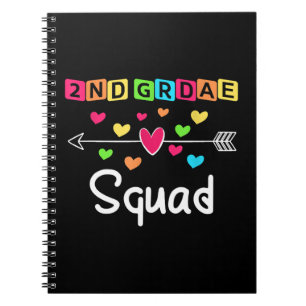 2nd grade Teacher Shirts School Team Second Grade Notebook