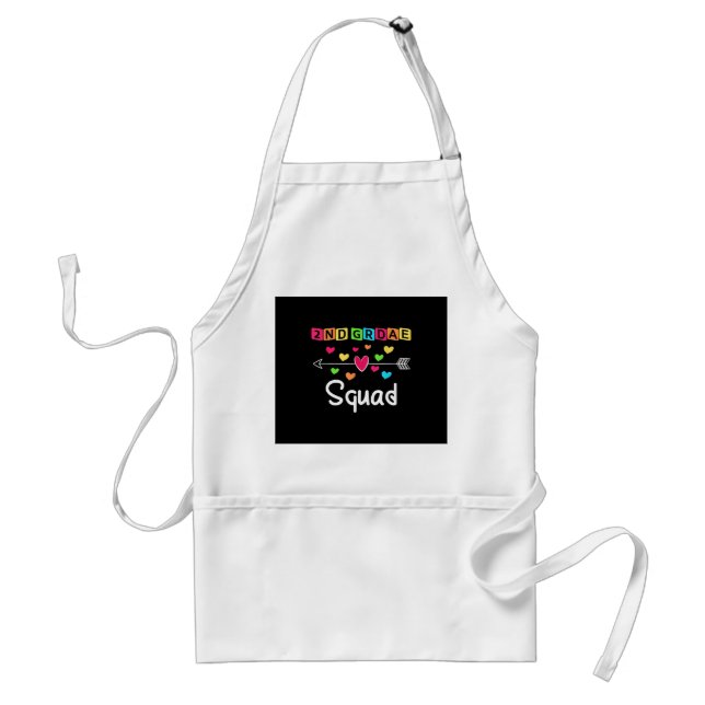 2nd grade Teacher Shirts School Team Second Grade Standard Apron (Front)